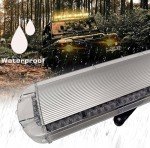 55" LED Amber White Emergency Strobe Light Bar