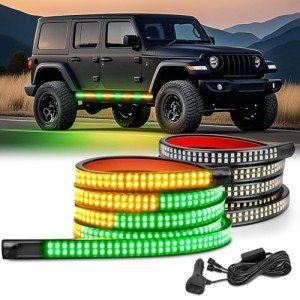 Nilight 2PCS 70-Inch LED Emergency Strobe Light Strip