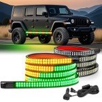 Nilight 2PCS 70-Inch LED Emergency Strobe Light Strip