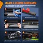 Nilight 2PCS 70-Inch LED Emergency Strobe Light Strip