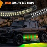 Nilight 2PCS 70-Inch LED Emergency Strobe Light Strip