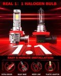ZONBEAM H11 Upgrade Bulbs, 24000lm Brightness, 2-Pack