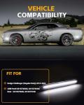 4 PCS White LED Side Marker Lights for Dodge Challenger