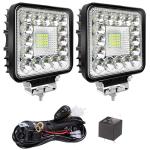 Powerful 4-Inch LED Work Lights, 2-Pack