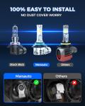 Marsauto 9012 Fog Lights - 34000LM Bright, Plug & Play