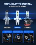 Marsauto 34000LM H4 Fog Lights - Pack of 2
