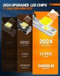 SEALIGHT X4i 9007 Super Bright Bulbs - Pack of 2
