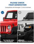 JOYTUTUS Wrangler Mirrors for Off-Road Use