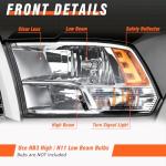 Dodge Ram 2009-2018 Headlight Assembly Replacement Set