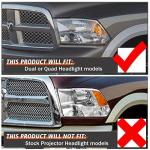 Dodge Ram 2009-2018 Headlight Assembly Replacement Set