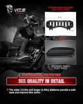 MZS Motorcycle Passenger Floorboards Set - Black