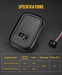 Partsam LED Rectangle Halo Tail Lights for Trucks
