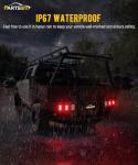 Partsam LED Rectangle Halo Tail Lights for Trucks