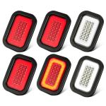 6x LED Rectangle Tail Lights for Trucks