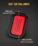 6x LED Rectangle Tail Lights for Trucks