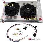 RadySpeed Aluminum Radiator with Fans for Chevy