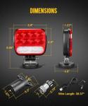 LED Magnetic Towing Tail Light Kit for Trailers