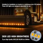 Amber LED Marker Lights with Double Female Plugs 20 Pack