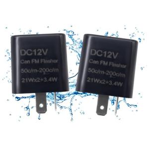HiSport 2-Pin Adjustable Flasher Relay for Motorcycles