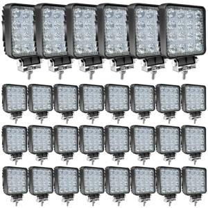 48W Waterproof LED Truck Work Light Pods