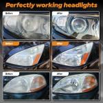 3-Step Headlight Restoration Kit with Protective Wipes