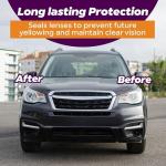 3-Step Headlight Restoration Kit with Protective Wipes