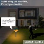 Solar Motion Sensor Alarm with Dog Barking Sounds