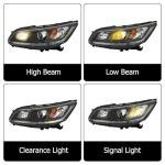Honda Accord 2013-2015 Headlight Assembly Replacement Pair