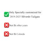 Matte Black Chevy Silverado 3D Tailgate Letters