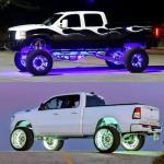 DEERMOTO 4PCS 17.5" RGB LED Wheel Lights