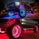 DEERMOTO 4PCS 17.5" RGB LED Wheel Lights