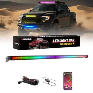 4WDKING RGB Offroad LED Lights with Remote Control