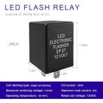 2-Pack LED Flasher Relay for Turn Signals