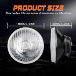 5.75" Round Headlight Housing with H4 Bulbs