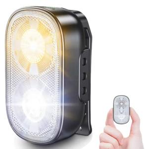 500LM Rechargeable Mini Clip-on Flashlight with 10 Modes