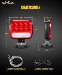 LED Magnetic Towing Tail Light Kit for Trailers