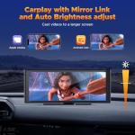 9.26'' Wireless Carplay Screen with 4K Dash Cam