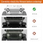 Angry Bird Matte Black Headlight Covers for Jeep JK
