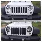 Angry Bird Matte Black Headlight Covers for Jeep JK