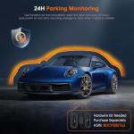 9 Inch Wireless Car Stereo with Apple Carplay & Android Auto, 4K Dash Cam, 1080p Backup Camera, GPS Navigation