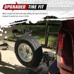 FIERYRED Trailer Spare Tire Mount - Holds 4 & 5 Lugs Wheels