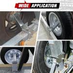 FIERYRED Trailer Spare Tire Mount - Holds 4 & 5 Lugs Wheels