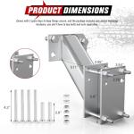 FIERYRED Trailer Spare Tire Mount - Holds 4 & 5 Lugs Wheels