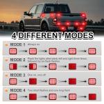 Raryloy Wireless Red Beacon LED Trailer Lights 2PCS