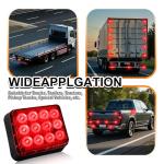 Raryloy Wireless Red Beacon LED Trailer Lights 2PCS