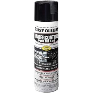 Professional Grade Black Rubberized Undercoating Spray 15 oz