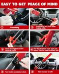 Tevlaphee Steering Wheel Lock - Heavy Duty Security