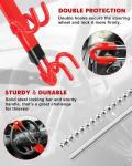 Tevlaphee Steering Wheel Lock - Heavy Duty Security