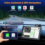 9" Wireless Carplay Screen with 2.5K Dash Cam