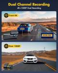 4K Dual Dash Cam with WiFi & App Control